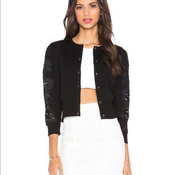 Diane Von Furstemberg Doris Cardigan in Black - Picture 4 of 16